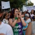 Archivo - Una mujer protesta en la manifestación por el Día de Acción Global por la despenalización del aborto, a 28 de septiembre de 2023, en Madrid (España).