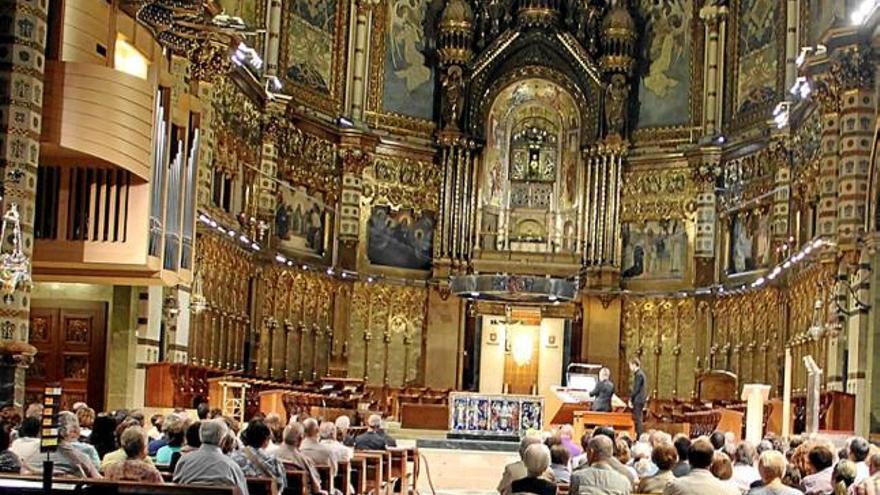 Orgue, timbals i metall recreen Händel a Montserrat