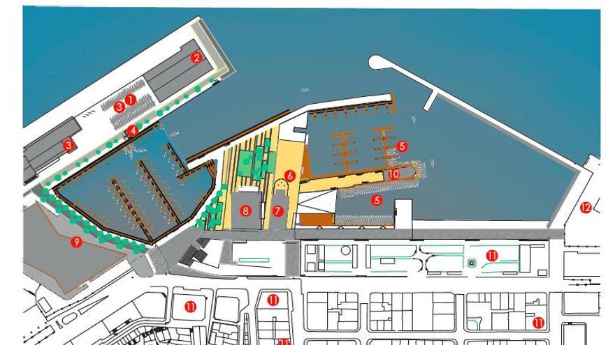 El mapa de localización del Race Village del Europeo de J70. // FdV