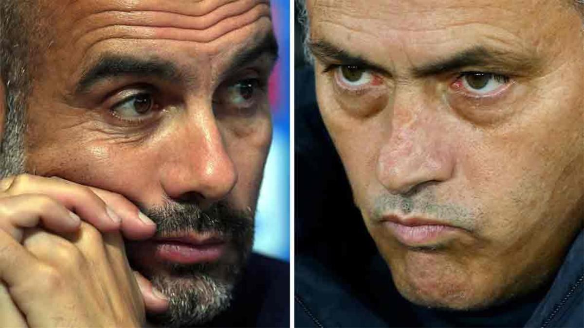 Guardiola y Mourinho se enfrentan en el derbi de Manchester