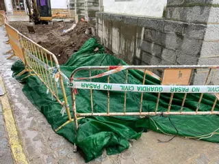 Hallan restos humanos durante las obras en la calle Celestino Martínez de Pozoblanco