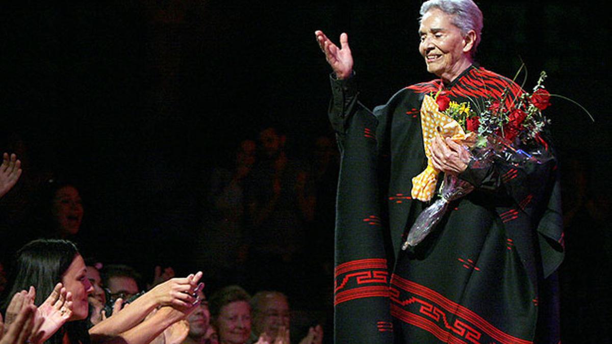 Chavela Vargas, en el Palau de la Música, el 8 de junio del 2006