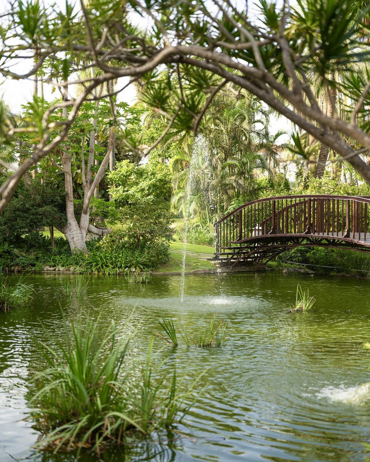 El hotel cuenta con 25.000 metros de jardines tropicales.