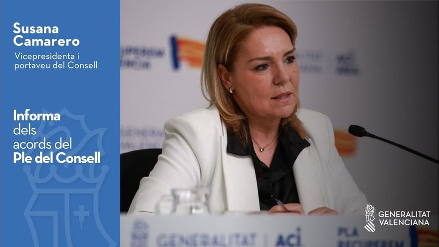 DIRECTO | Susana Camarero comparece tras la reunión del Pleno del Consell