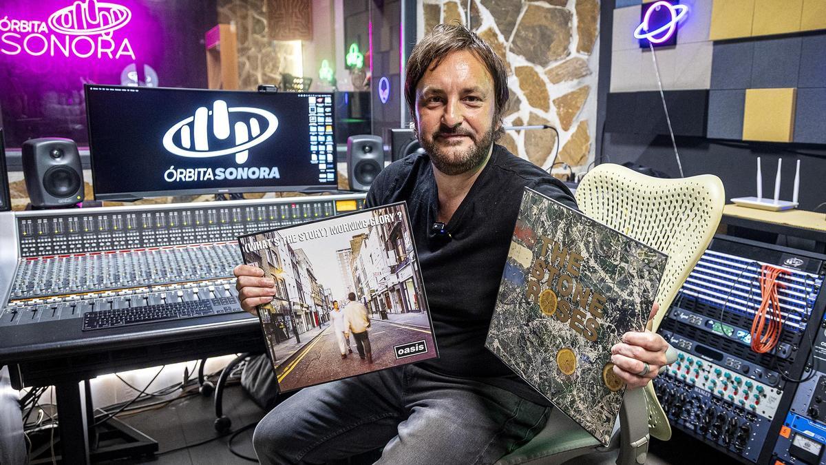 Nick Brine en el estudio de Órbita Sonora en Alicante