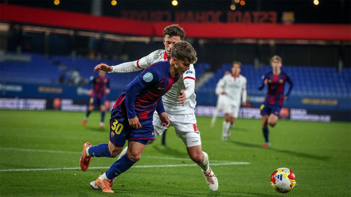 Juan Hernández fue de lo más destacado del Barça Atlètic contra el Terrassa