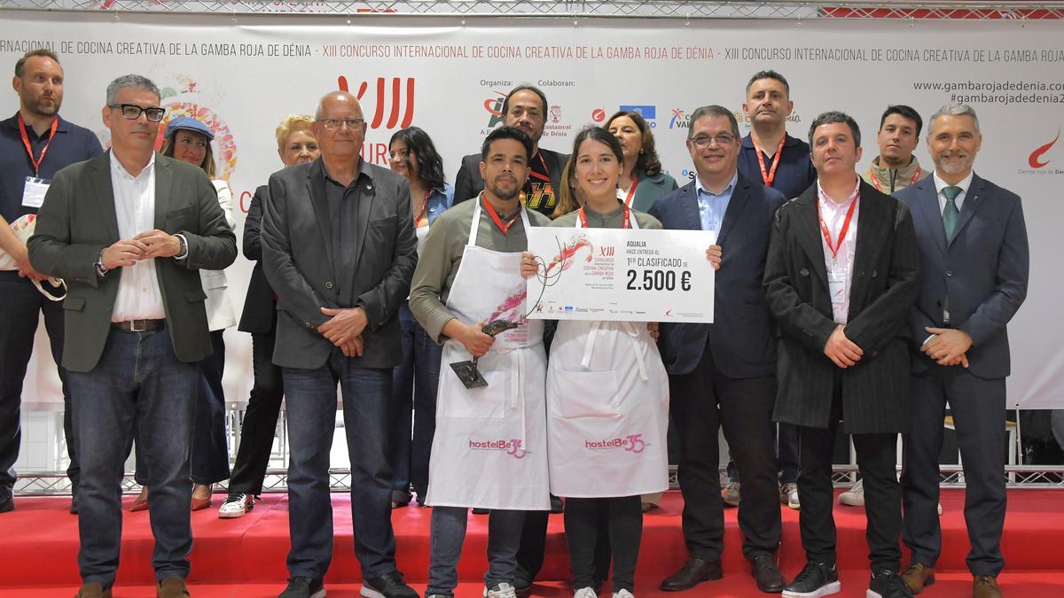 Ana Lázaro, la ganadora del concurso internacional de la gamba roja de Dénia