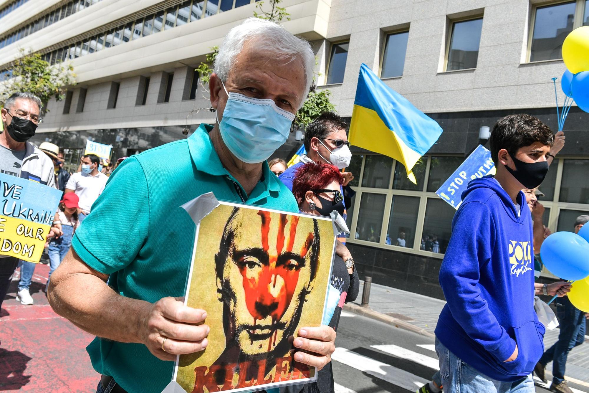 Manifestación contra la guerra ucraniana