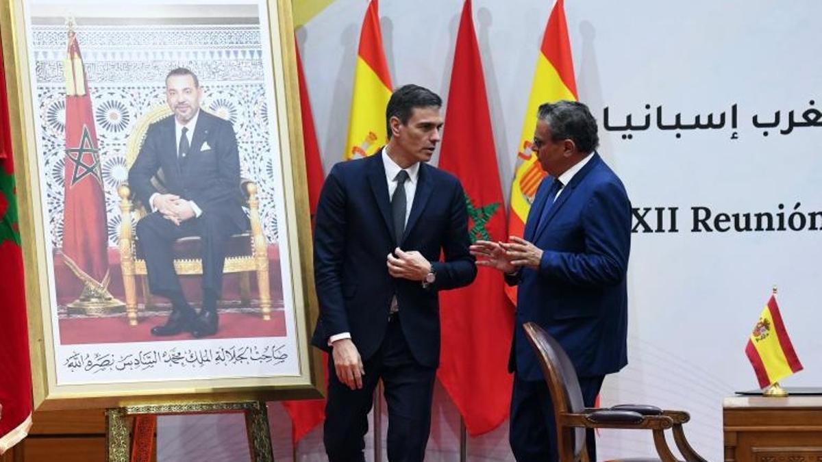 Pedro Sánchez en Marruecos.