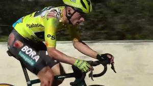 Roglic, tras su caída en la Itzulia