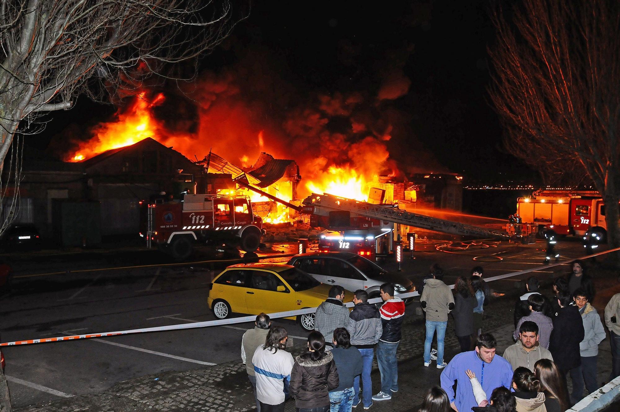 Incendio de Conservas Lago Paganini. Diciembre de 2011