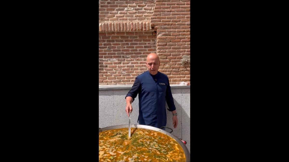 Meliana lleva la paella de fetge de bou a la plaza Las Ventas de Madrid.