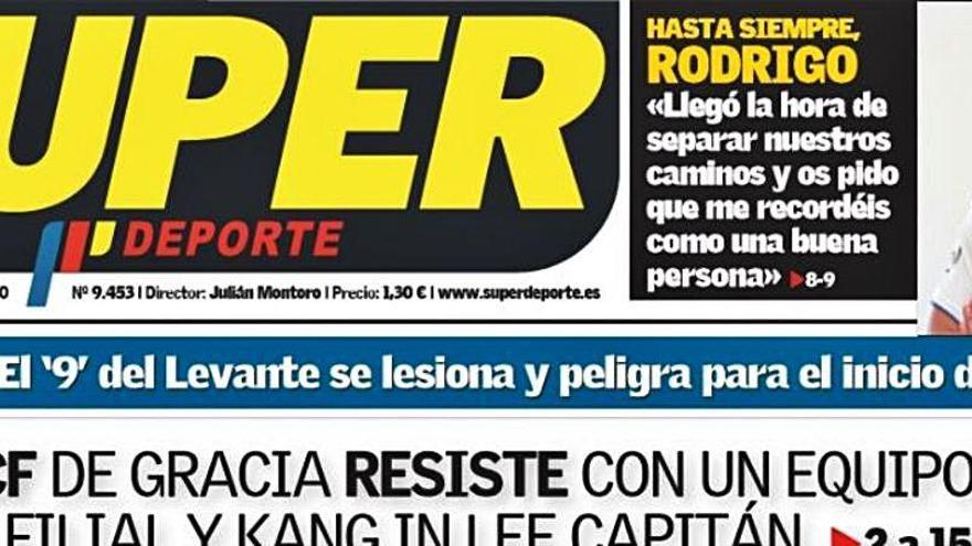 Esta es la portada de SUPER de este domingo