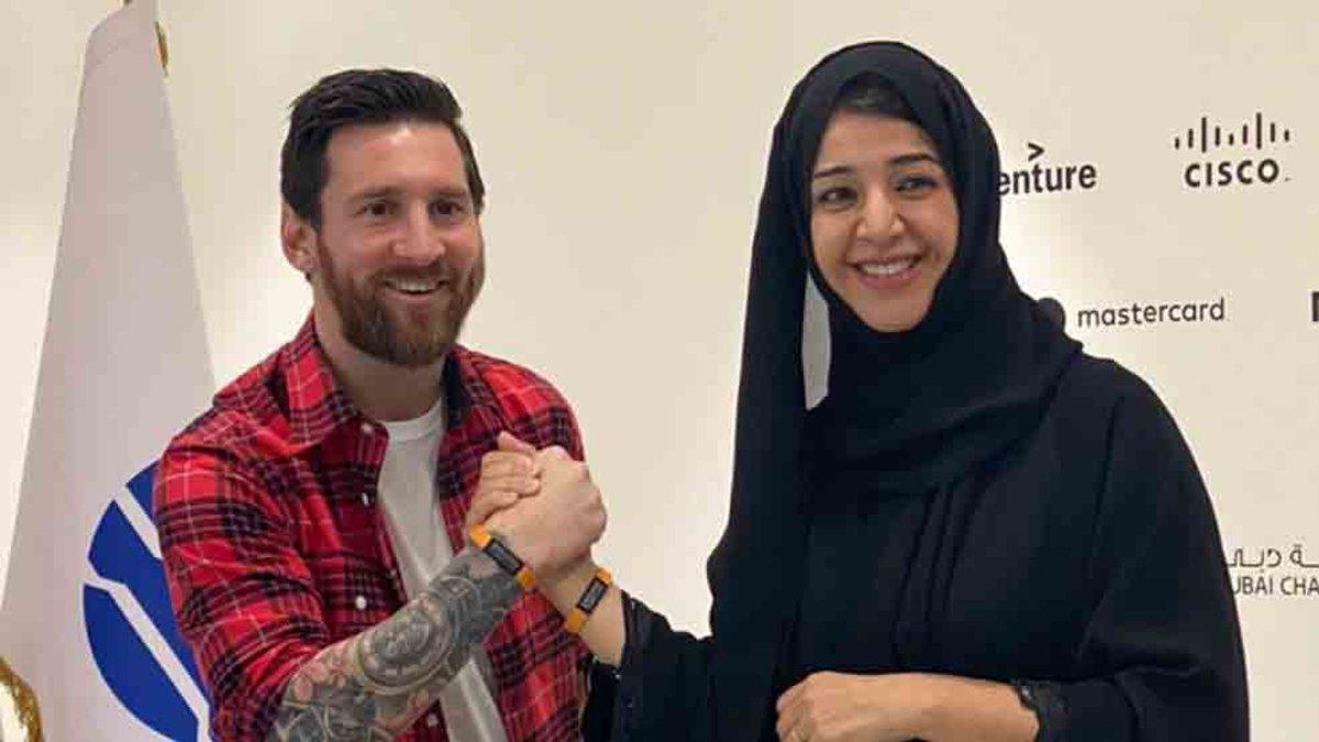 Messi ya se encuentra en Dubai