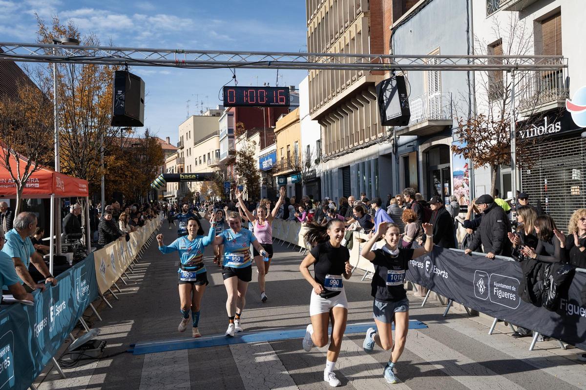 Arribades de la prova de 10 quilòmetres.