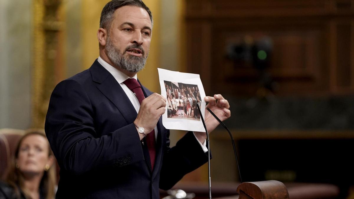 Santiago Abascal en el Congreso de los Diputados.