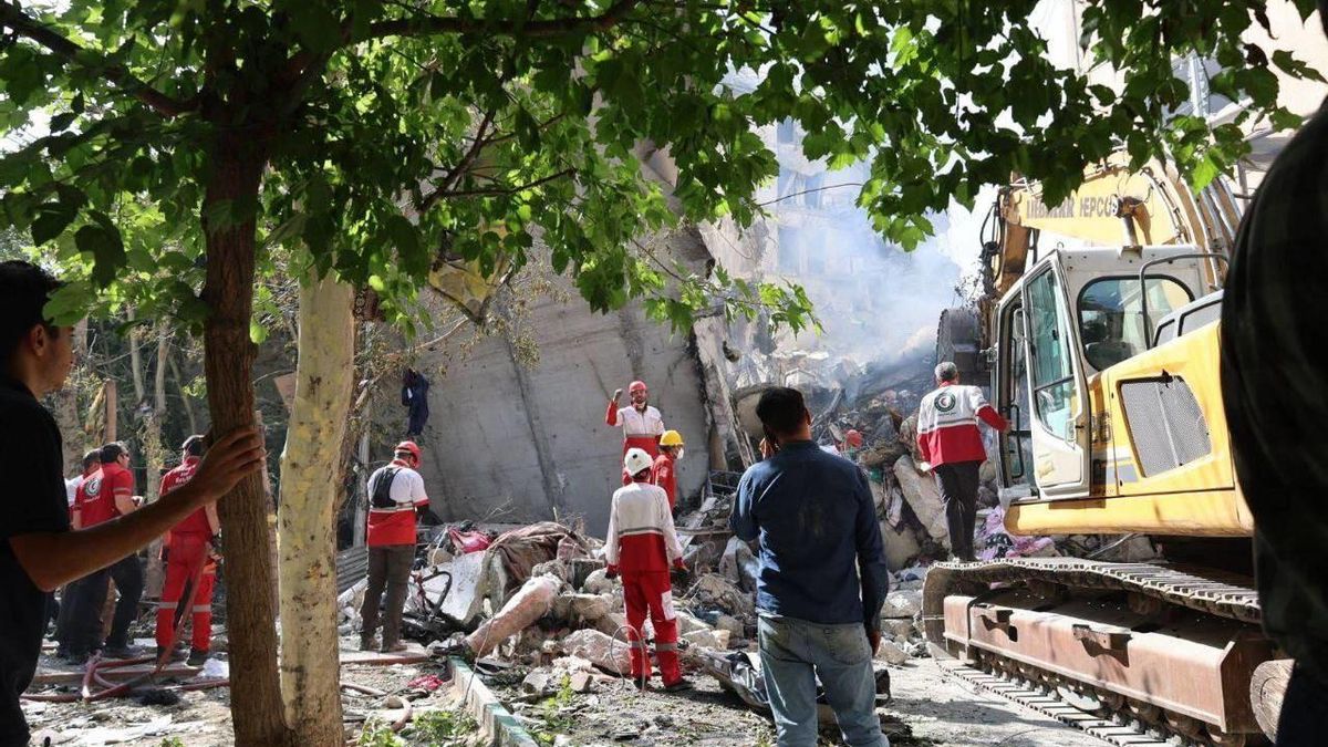 Bombardeo israelí en Teherán