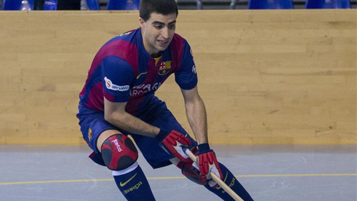 Marc Gual, con la camiseta del FC Barcelona