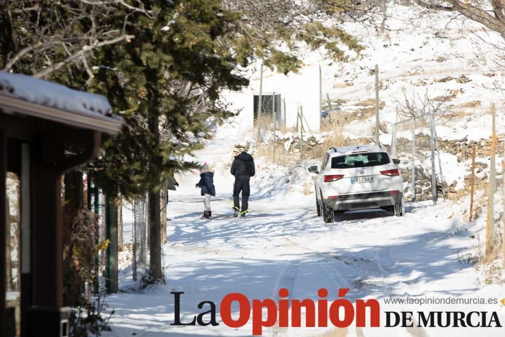 La nieve llega a las pedanías de la comarca del No