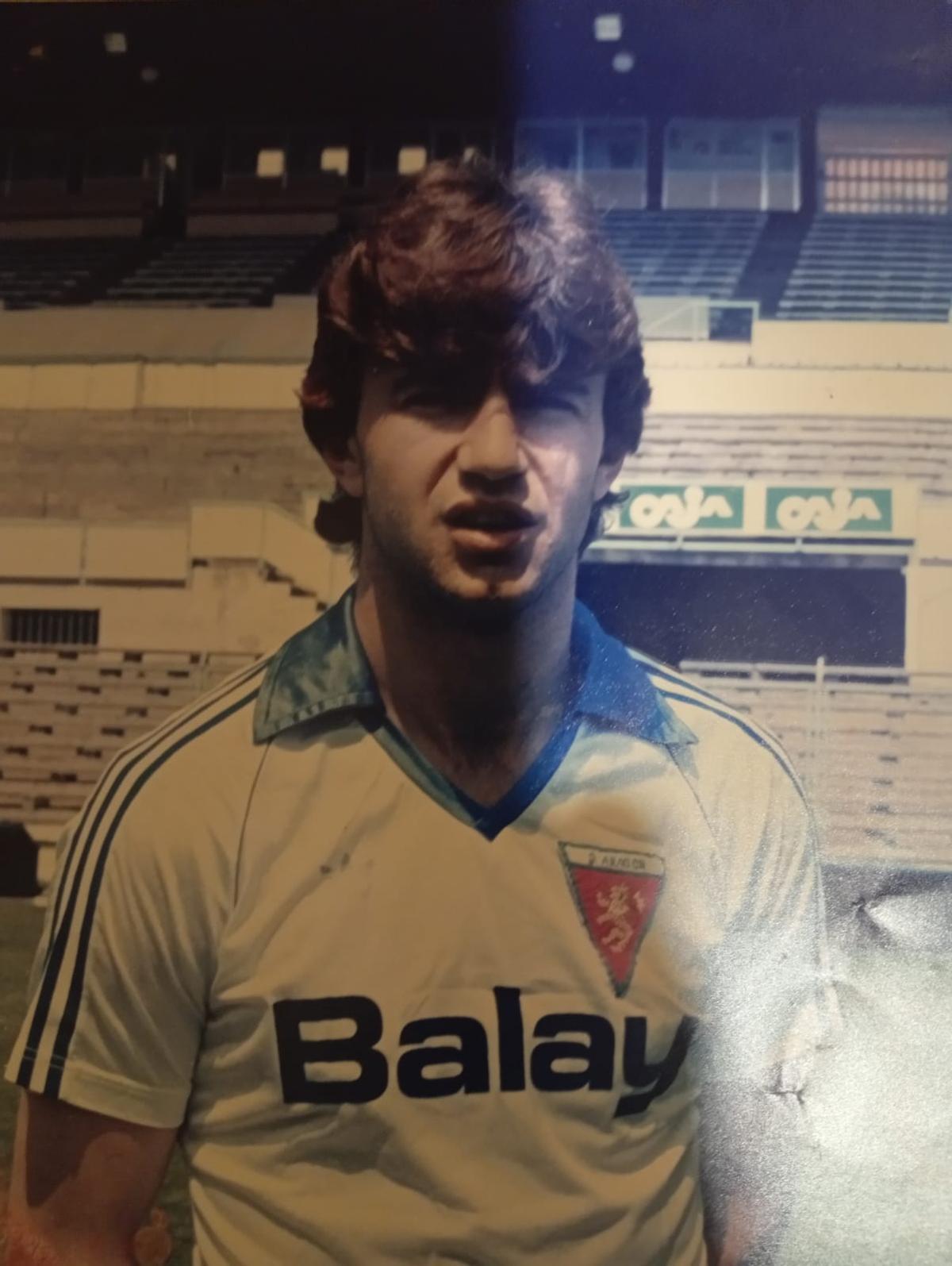 Requena, amb la samarreta del Saragossa durant la seva etapa a la Romareda