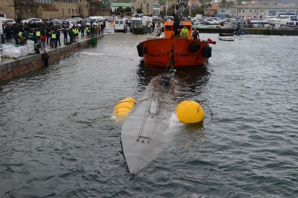 El narcosubmarino de Aldán abre la escotilla