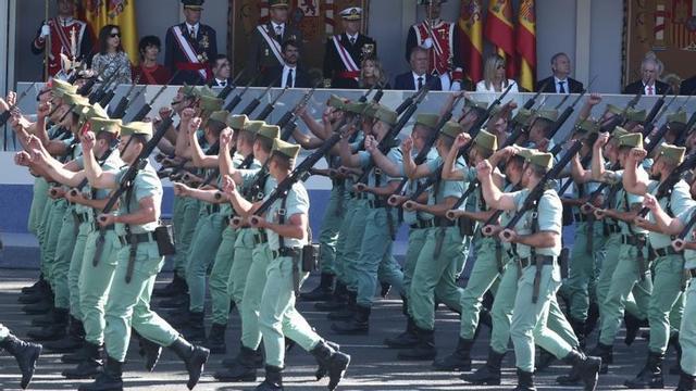 La Legión, durante un desfile.