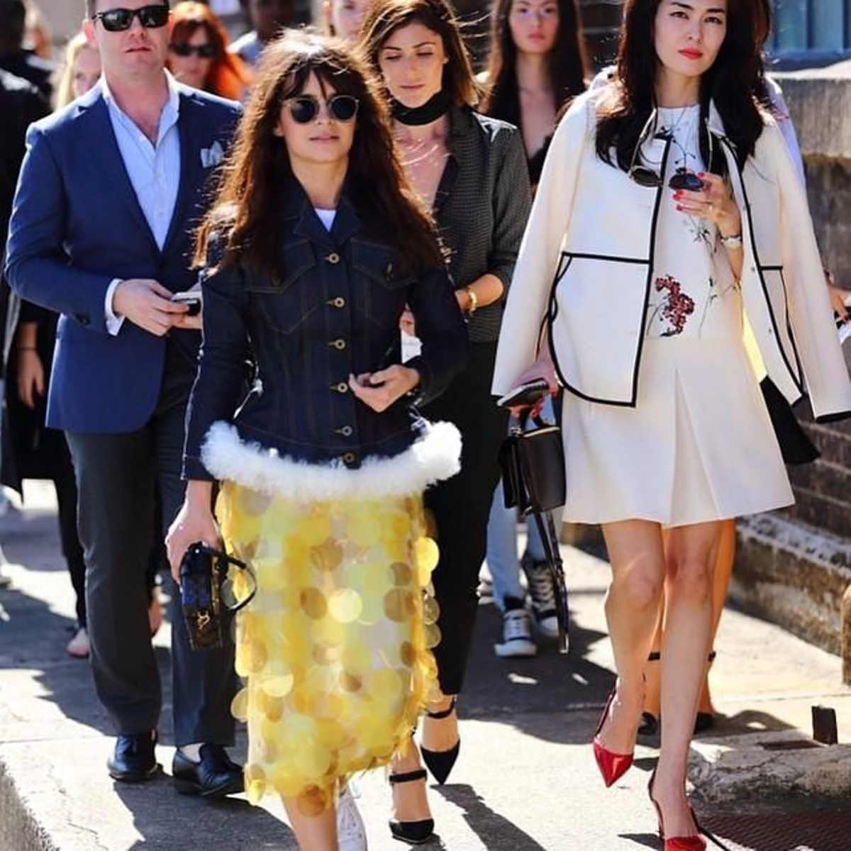 La falda midi de Miroslava Duma