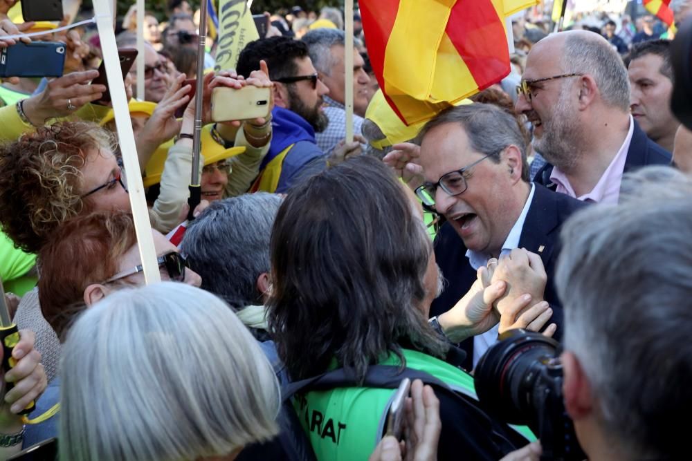 Manifestación del independentismo catalán en Madrid