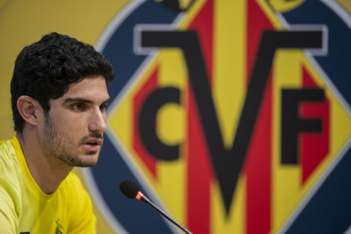 Guedes, durante su presentación como jugador del Villarreal