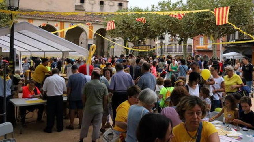 Imatge de la Plaça Farners aquest dissabte