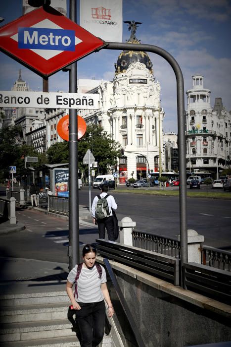 Huelga de los taxis contra Uber y Cabify