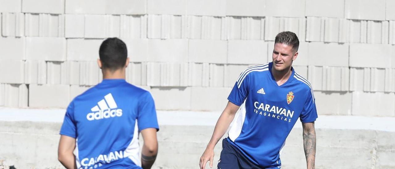 Vigaray, durante un entrenamiento en pretemporada.