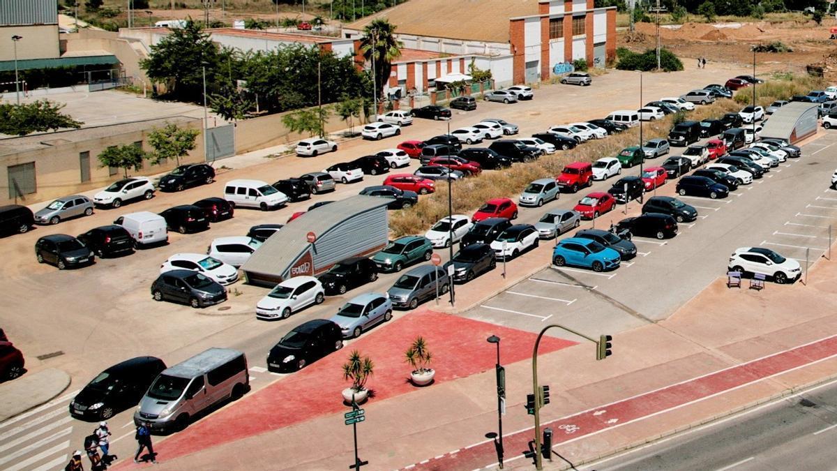 Imagen de archivo del entorno del colegio Jaume I y la estación de Renfe de Castelló.