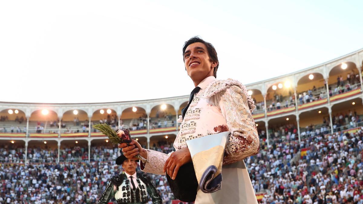 Ángel Téllez en la tarde de su triunfo en la Feria de San Isidro