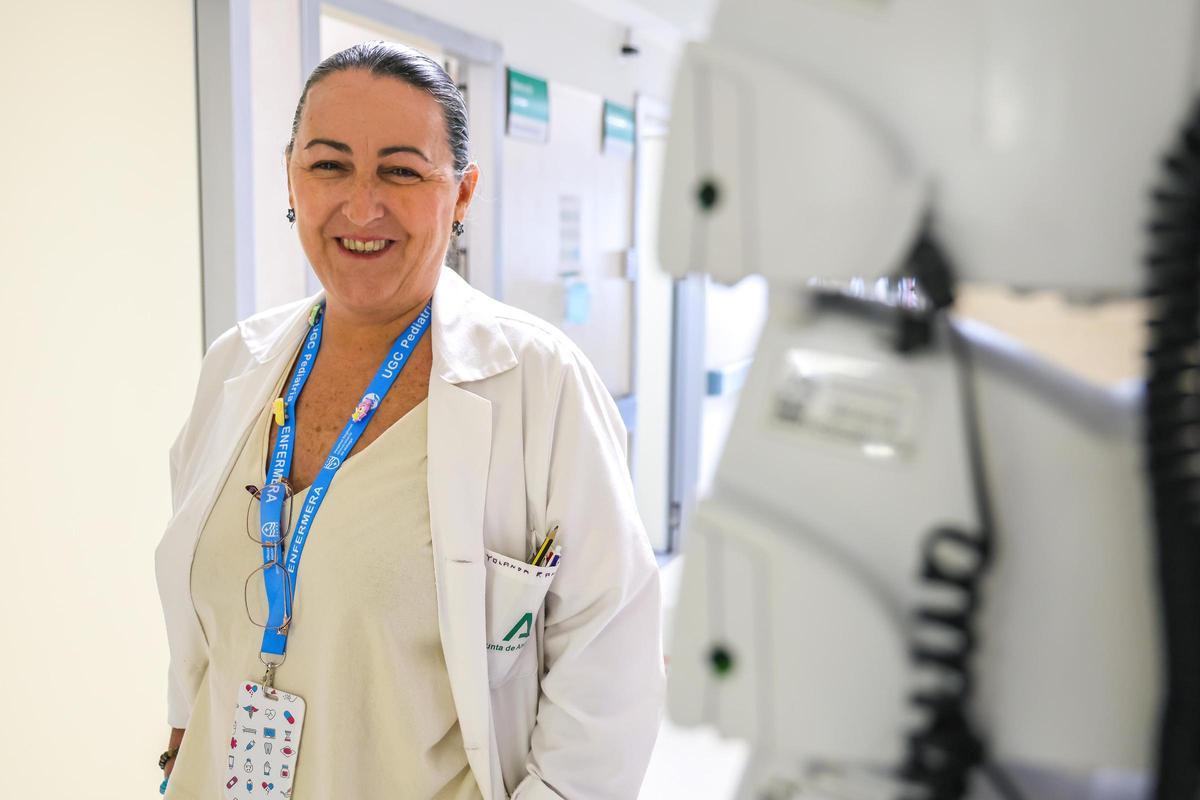 Yolanda Rando en el Hospital Materno.