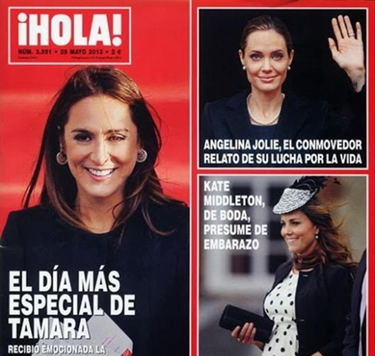 Portada de la revista ’¡Hola!’ Portada de la revista ’¡Hola!’