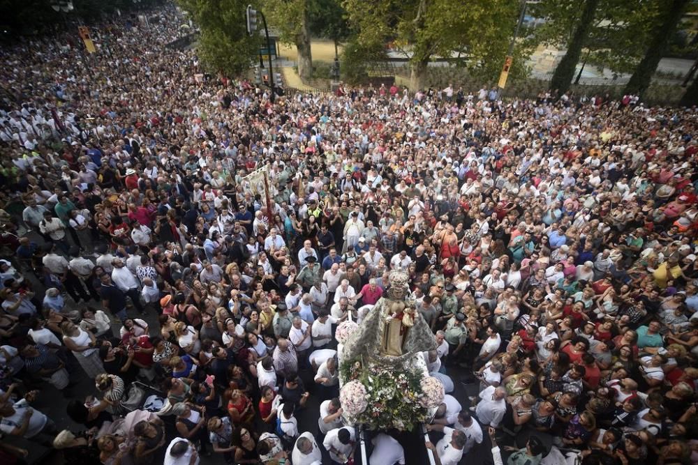 La Fuensanta baja en romería hasta la Catedral