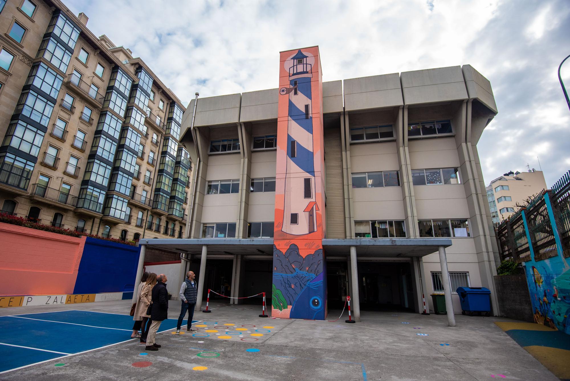 Un faro para el patio del colegio Zalaeta