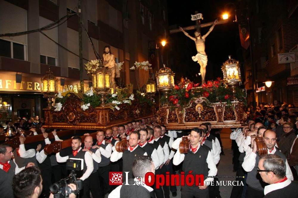 Encuentro en Lorca del Cristo de la Sangre, Señor de la Penitencia y la Virgen de la Soledad