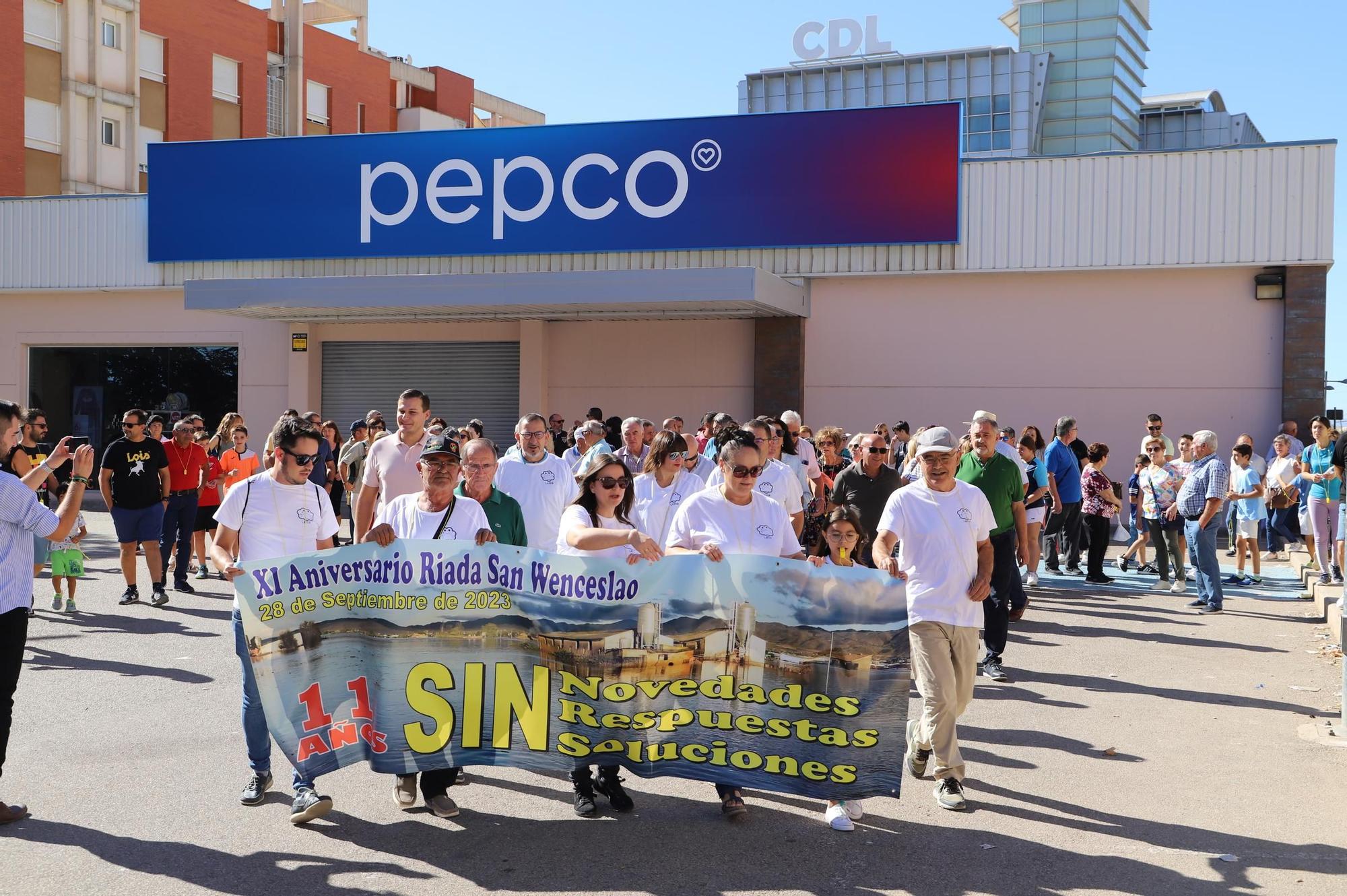 Manifestación por el XI Aniversario de la riada de San Wenceslao