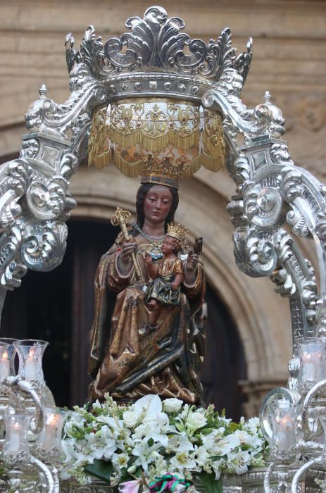 Procesión de la Virgen de la Victoria en Málaga