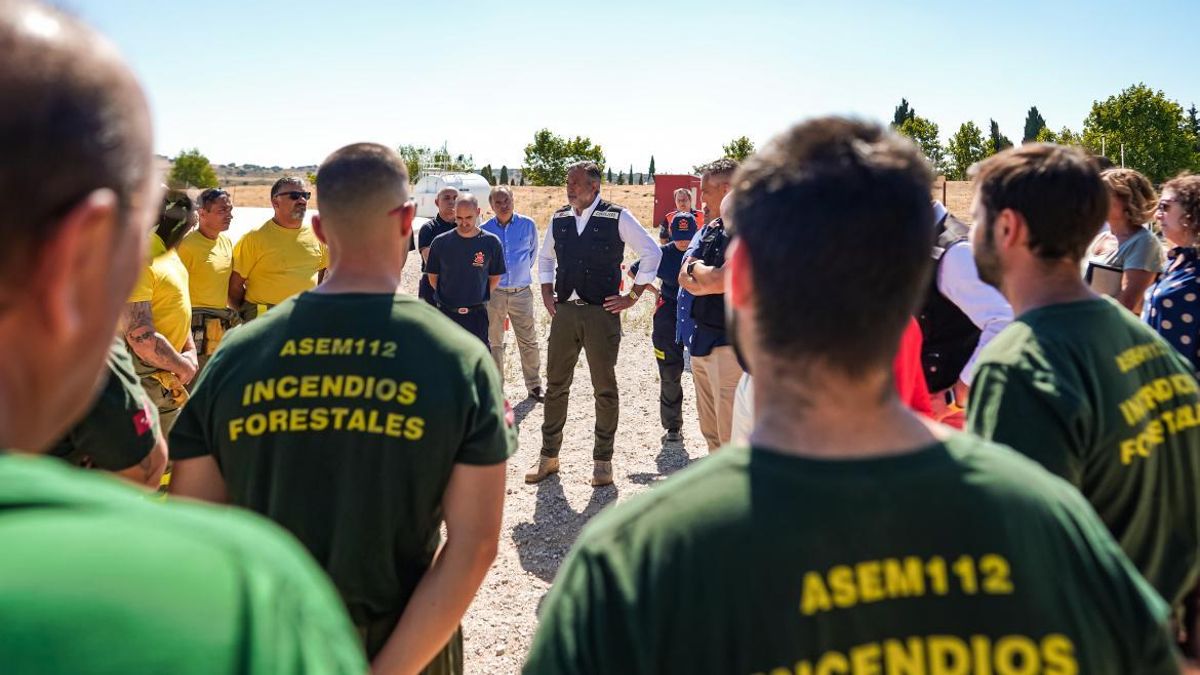 Miembros de las brigadas forestales de la Comunidad de Madrid en una imagen de archivo.