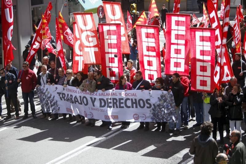 Escenas del Día del Trabajador en Zaragoza