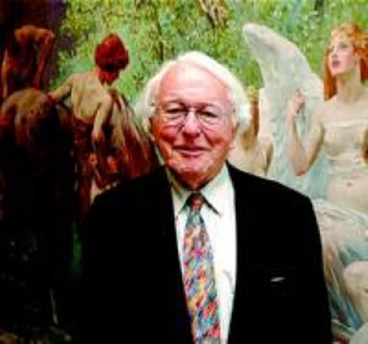 Wolfgang Wagner, a Bayreuth, el 2003.