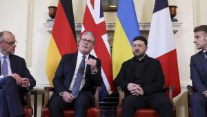 Starmer, Merz i Macron recolzen Zelenski davant la pressió de Trump