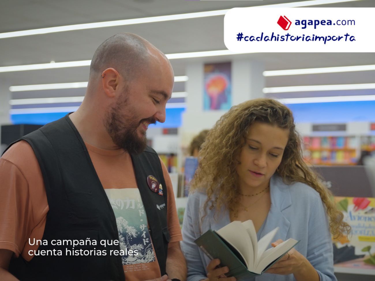 La librería malagueña Agapea lanza su campaña "Cada historia importa"