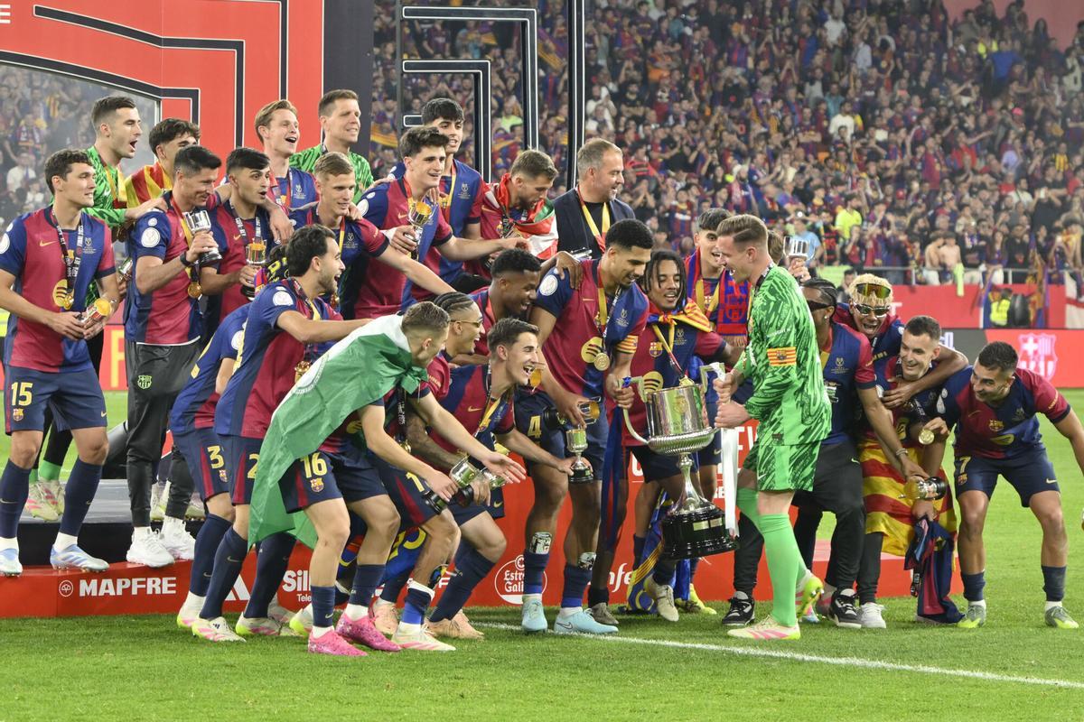 El Barcelona, campeón de la Copa del Rey, en imágenes