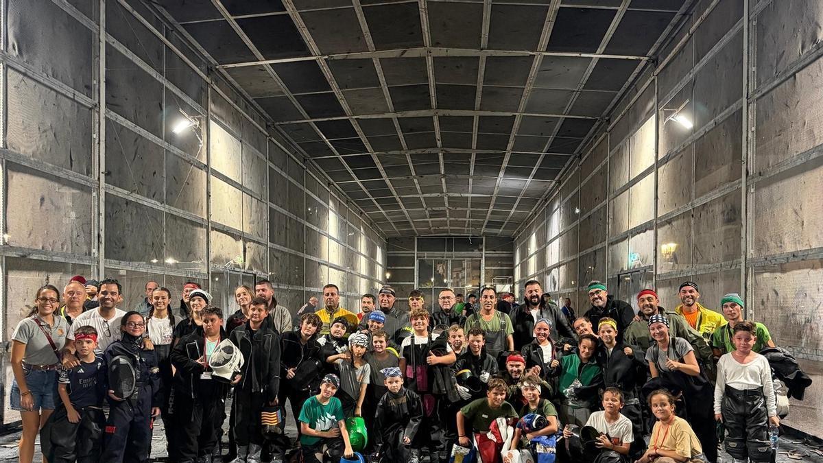 Tirada Querubín anoche en el cohetódromo de Paterna.