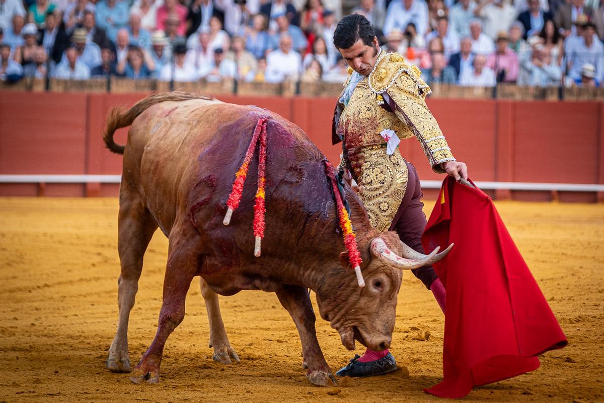Hasta ahí y algo más llegó el natural de Morante.