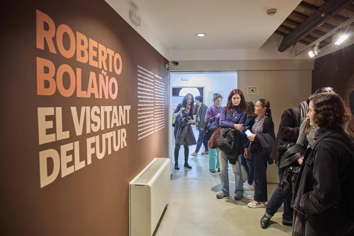 L'entrada de l'exposició, a la Casa Saladrigas.